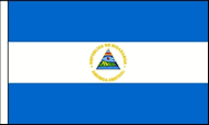 Nicaragua Hand Waving Flags
